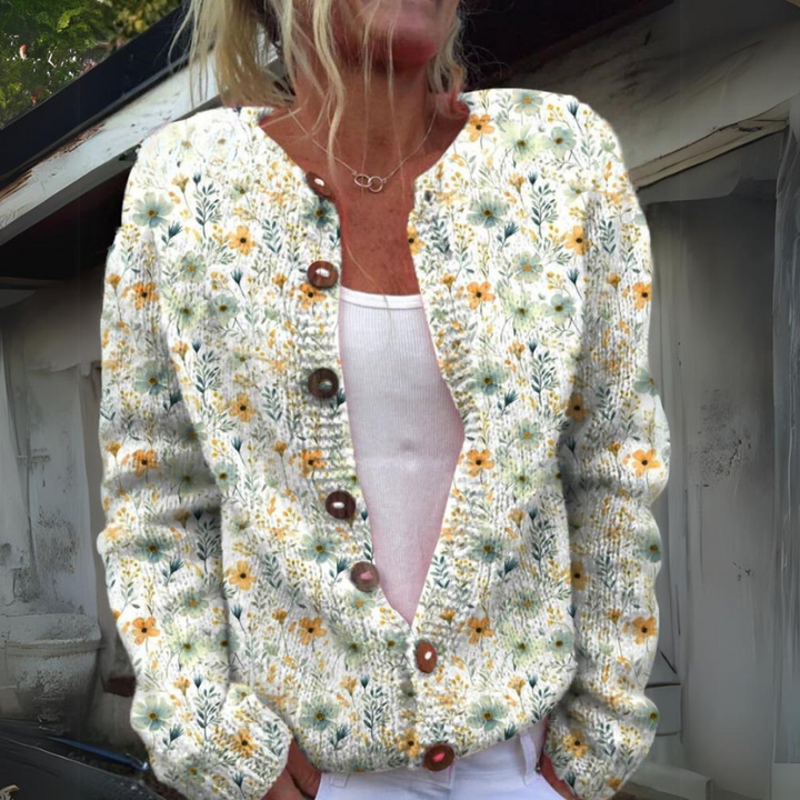 TALIA™ - Strickjacke mit Blumenmuster