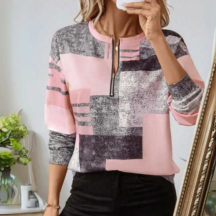 TESSA™ - Vintage Colorblock Sweatshirt mit Klasse