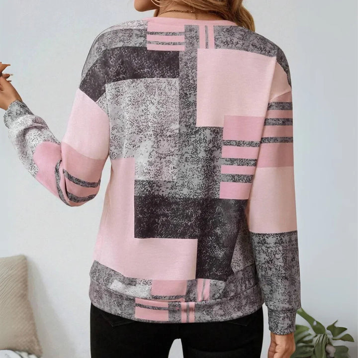 TESSA™ - Vintage Colorblock Sweatshirt mit Klasse