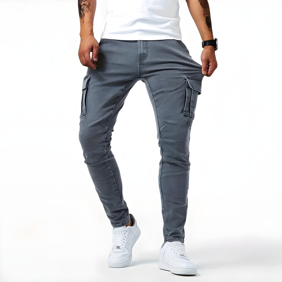 SAMUEL™ - Cargohose aus Stretch-Denim