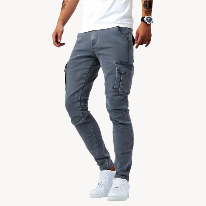 SAMUEL™ - Cargohose aus Stretch-Denim