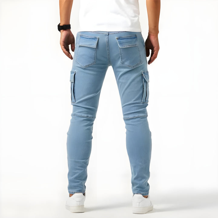 SAMUEL™ - Cargohose aus Stretch-Denim