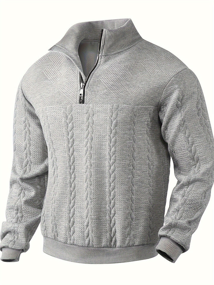 RAFAEL™ - Herren Vintage Pullover mit Reißverschluss