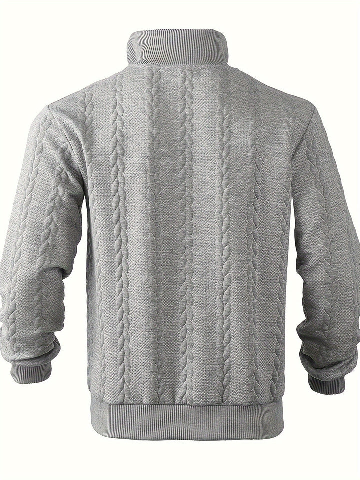 RAFAEL™ - Herren Vintage Pullover mit Reißverschluss