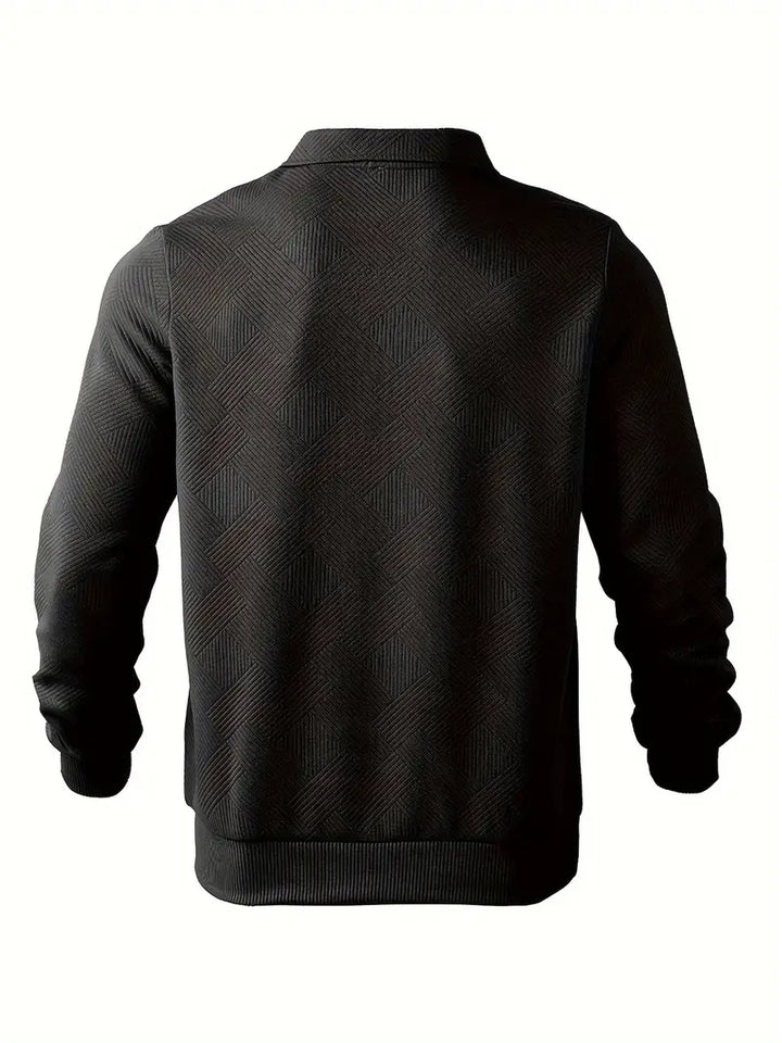 OSCAR™ - Vintage Zip-Up Sweater mit geometrischem Design